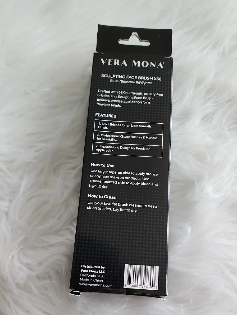 Vera Mona Sculpting Face Brush X58 Dual Ended NWT Sealed